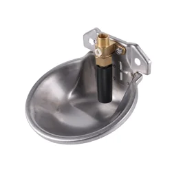 Bebedero acero inoxidable con válvula cobre para gato y perro