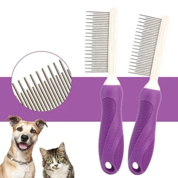Peine antinudos para perros y gatos – Dientes de acero inoxidable