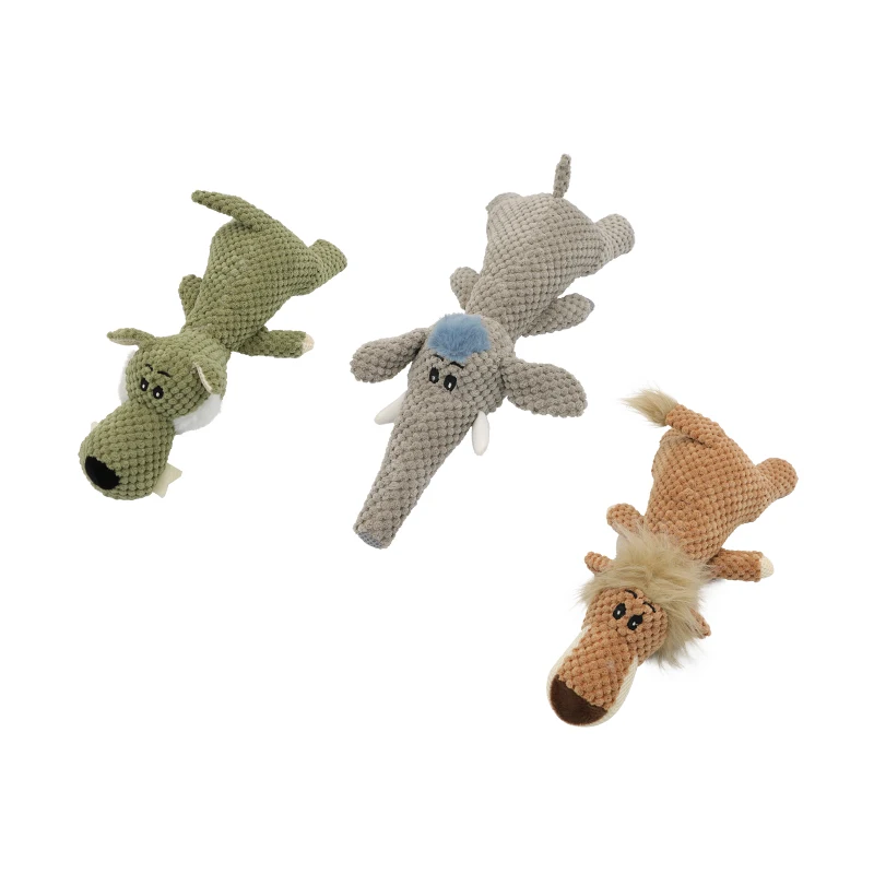 Nuevo juguete de peluche con sonido de cornvelvet en forma de animal para perros, dientes resistentes a mordeduras, suministros para mascotas - imagen 4