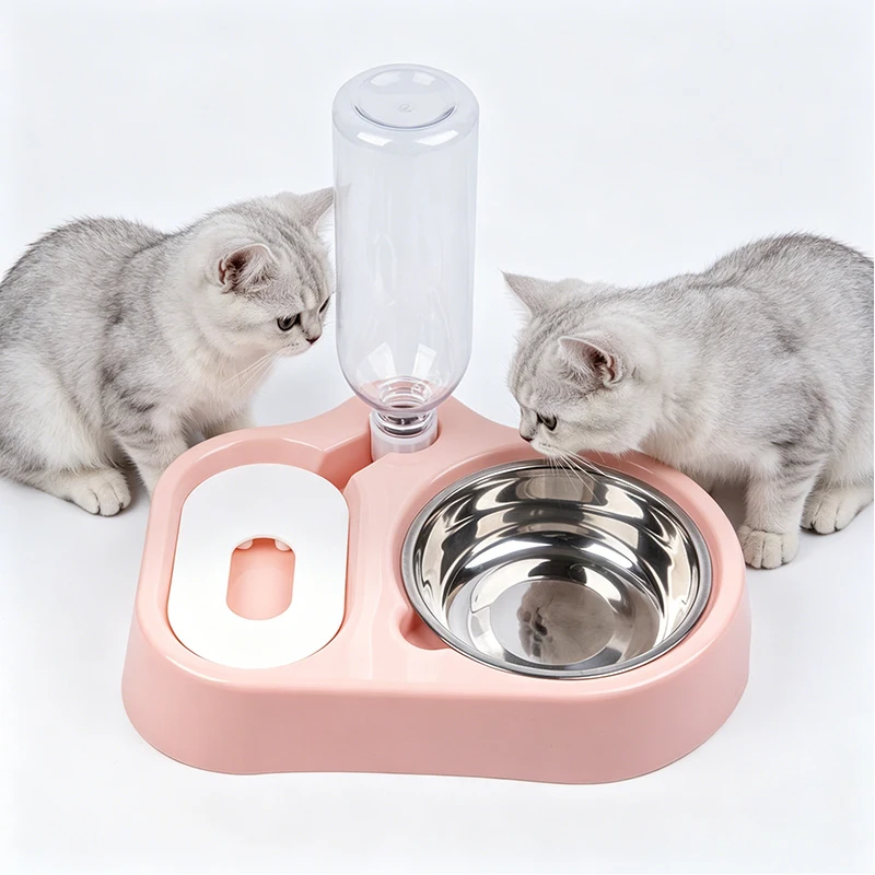 Cuenco 2 en 1 dispensador de agua sin derrames para gatos y perros - imagen 3