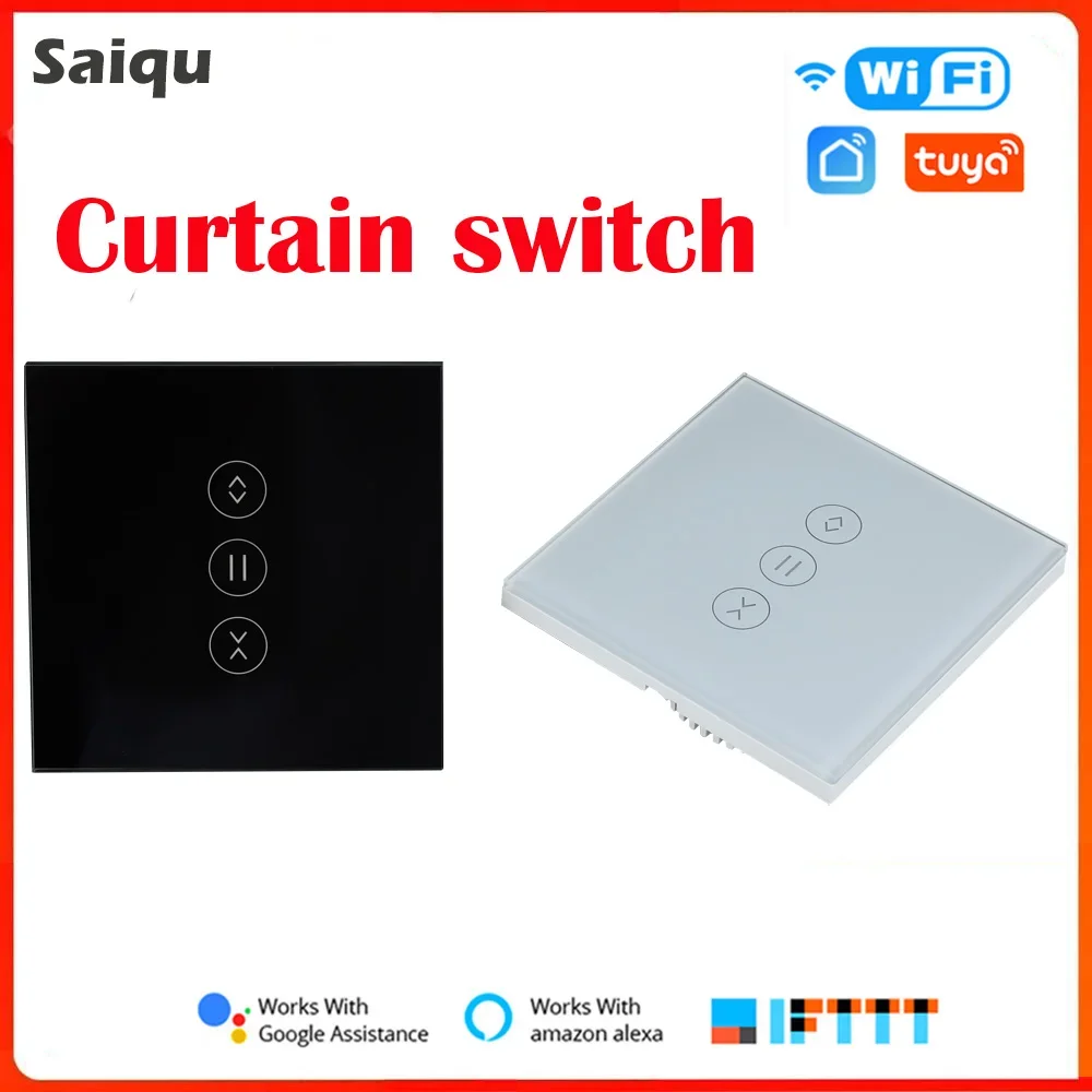 Tuya Interruptor persiana enrollable WiFi táctil compatible Alexa