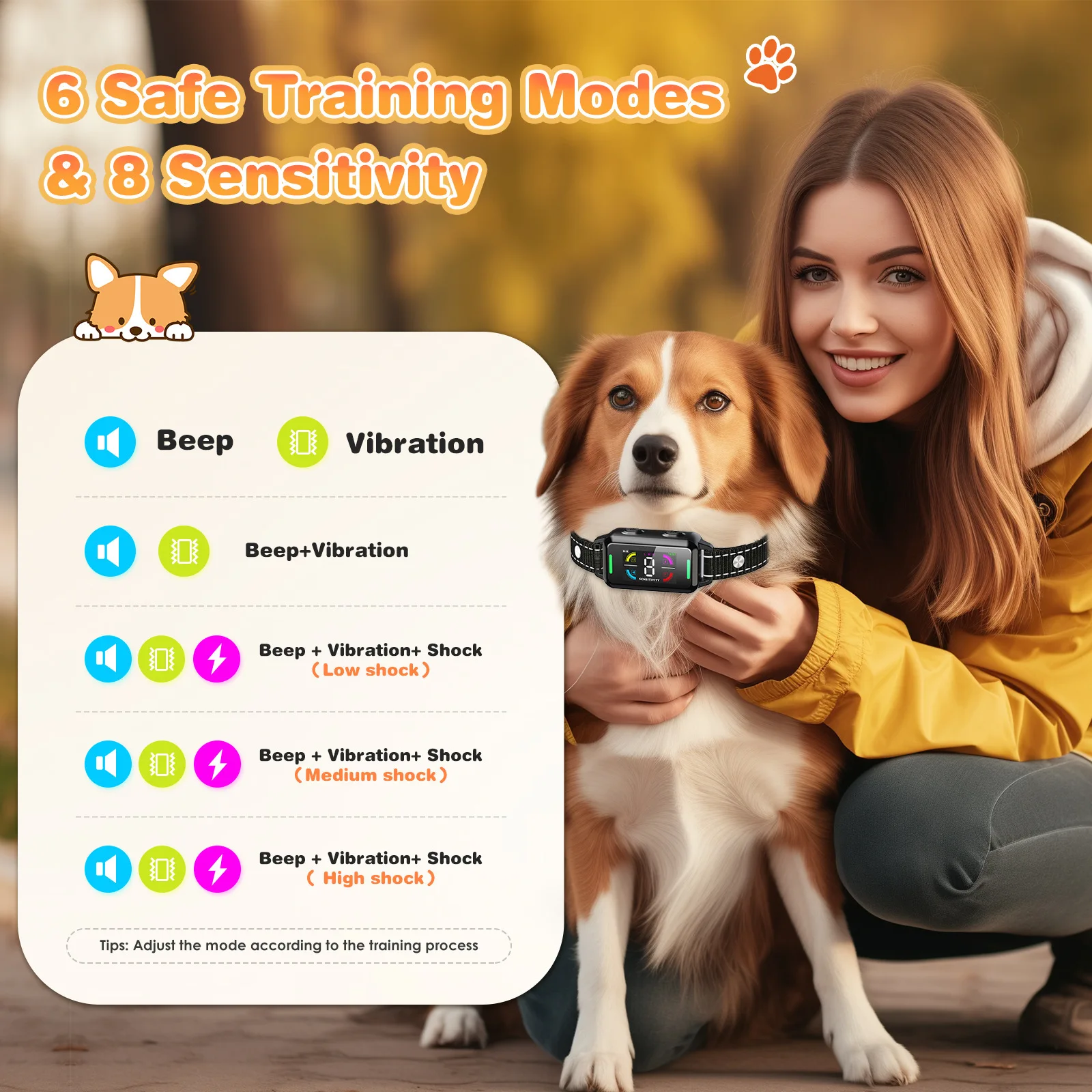 Collar antiladridos automático para perros vibración y modo silencioso - imagen 5