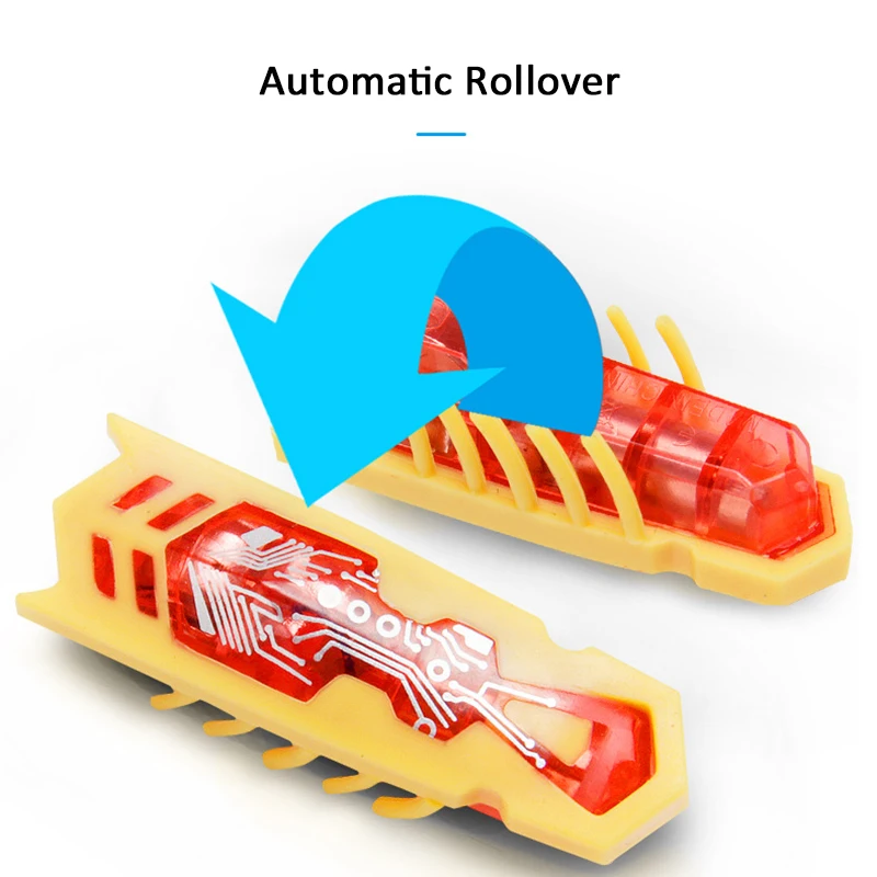 Juguete eléctrico de insectos para gato, juguete abatible automático con vibración operada por batería, escarabajo para mascotas, juguete para jugar, Mini Robot Bug - imagen 3