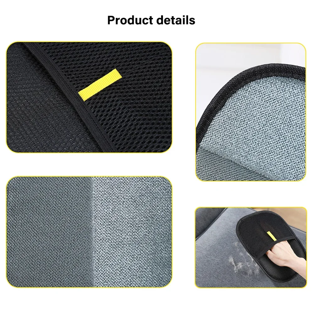 Guantes de aseo para mascotas, cepillo antiestático para quitar el pelo de mascotas, cepillo para quitar el pelo del perro y el gato del sofá, alfombra, ropa, suministros de herramientas - imagen 5