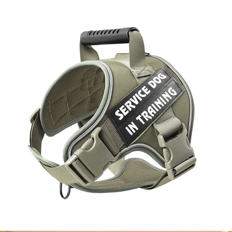 Correa de pecho para perros para Golden Retrievers grandes y medianos, chaleco táctico transpirable con carga a prueba de explosiones, arnés para perros - imagen 4