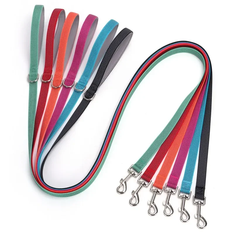 Correa reflectante para perro, asa acolchada cómoda para caminar, cuerda de nailon, 150cm, accesorios para mascotas - imagen 2