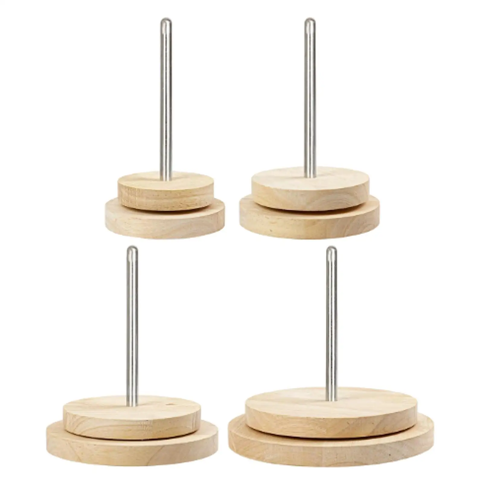 Wooden Yarn Ball Holder Rotating Yarn Ball Dispenser Stand Gift Spindle Sewing Yard Winding Thread Holder for String Balls