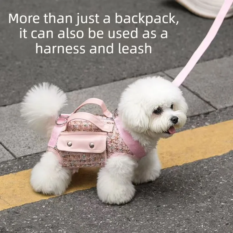 Bolso cruzado portaperros con enganche D y compartimento para paseos - imagen 2