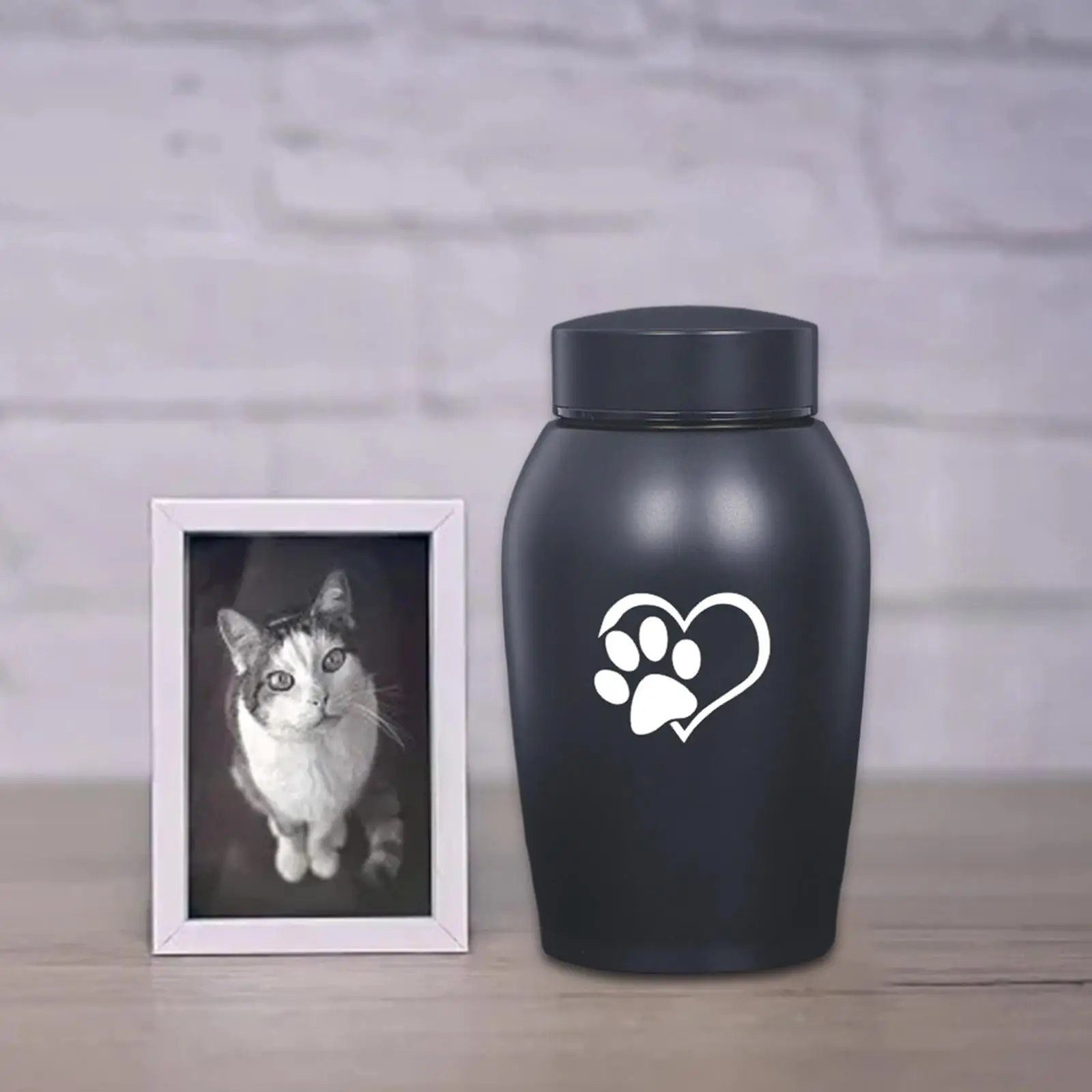 Urna funeraria de acero inoxidable para perros y gatos – cenizas - imagen 3