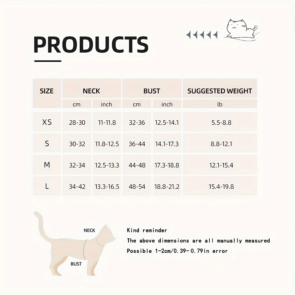 Arnés festivo para gatos de guinga: poliéster transpirable con cierres metálicos y correas reflectantes para paseos seguros - imagen 2