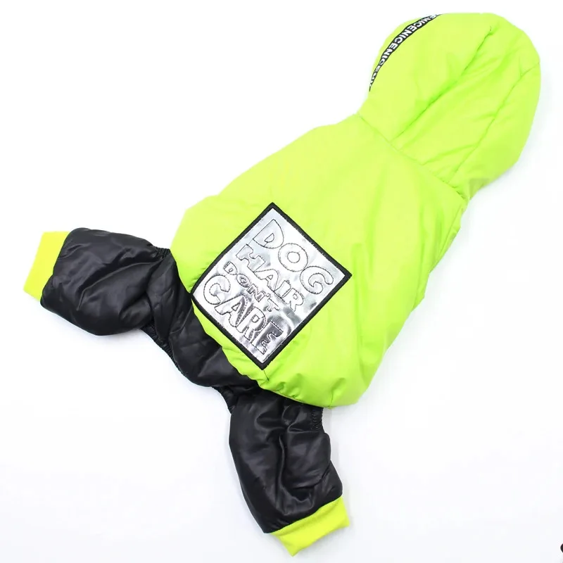 Mono térmico con forro polar para perros, ropa de invierno con capucha para perros, abrigo impermeable para perros pequeños, Yorkie, Chihuahua, trajes para clima frío - imagen 2