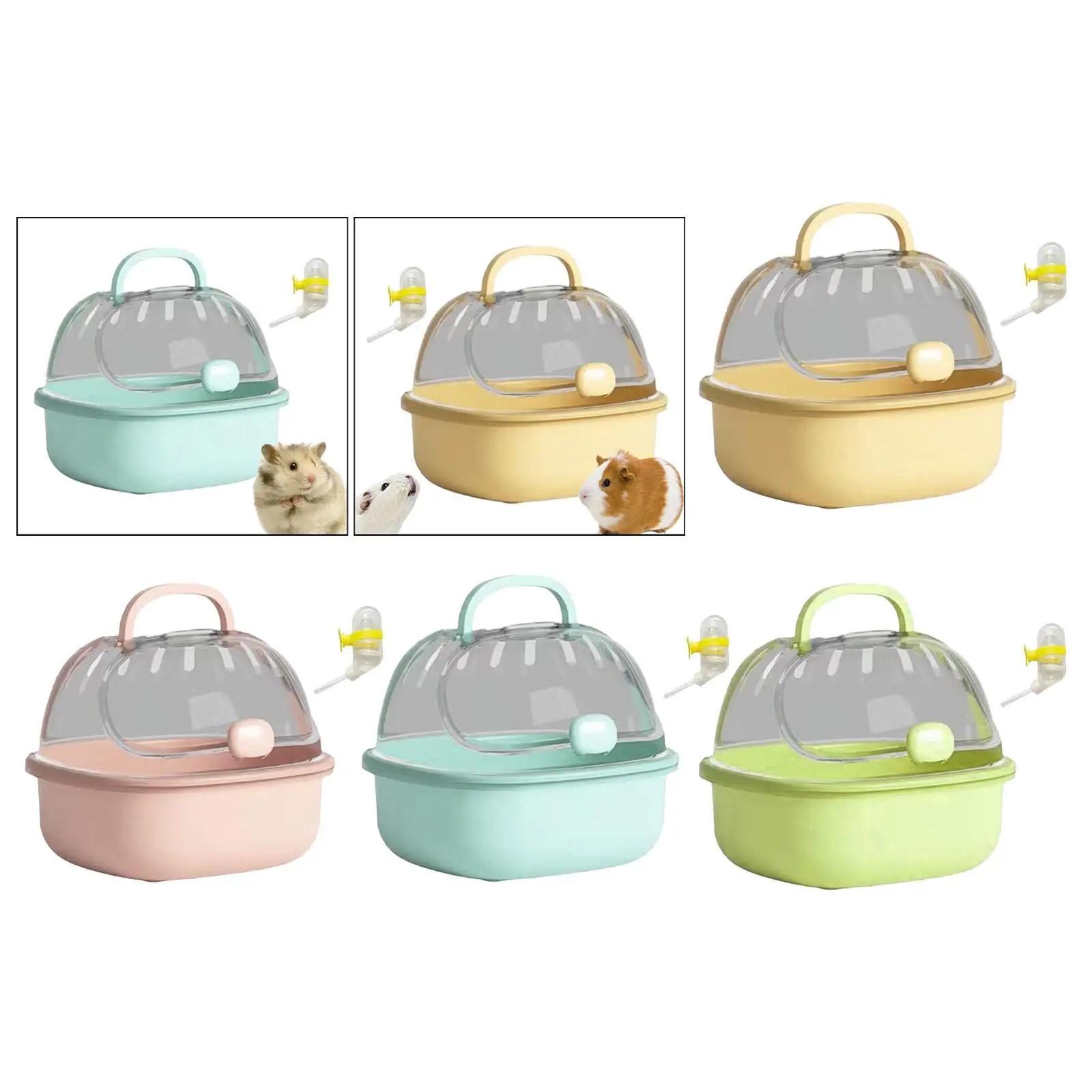 Hamster Carry Case Cage Travel Mice Travel Case Small Animal Carry Case for Outdoor Chinchilla Hedgehog Vacation Dwarf Hamster