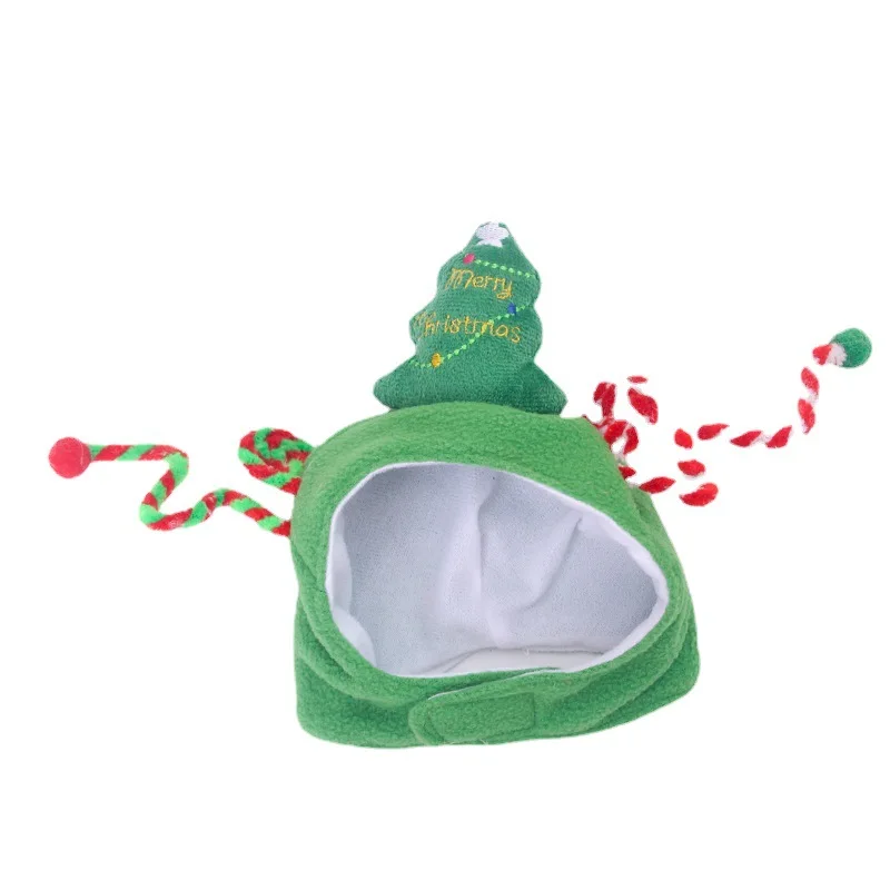 Gorro navideño para mascotas, gorro de vestir para perros de peluche, gorro para perros pequeños, auriculares para gatos, accesorios para perros pequeños - imagen 5