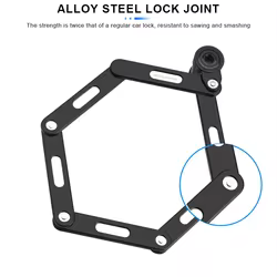 Candado plegable para bicicleta con alta seguridad antirrobo MTB