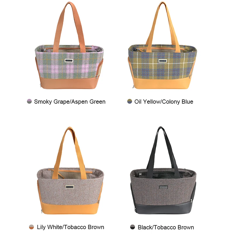 Truelove 애완 동물 구속 가방 여행 가방, 손 운반 양모 원단 KAM 지퍼 패션 애완 동물 캐리어 가방, 고양이 개 지하철 TLX5171 - imagen 2