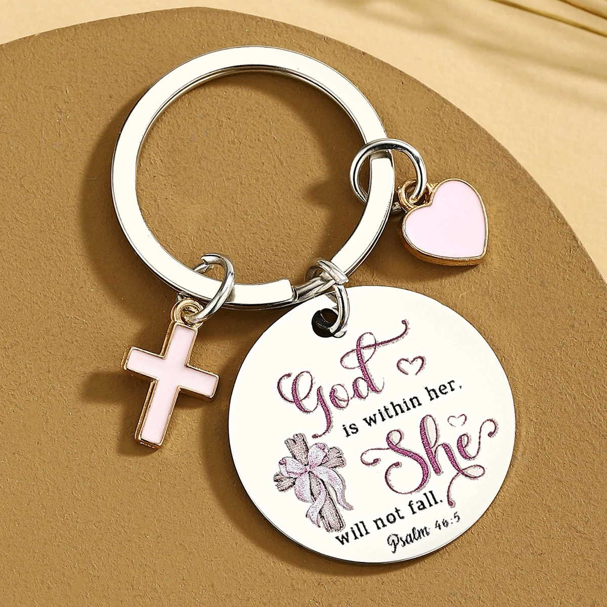 Regalos de bautismo religioso cristiano para niñas y mujeres, regalos de confirmación de primera comunión para hija, llavero para chicas adolescentes - imagen 5