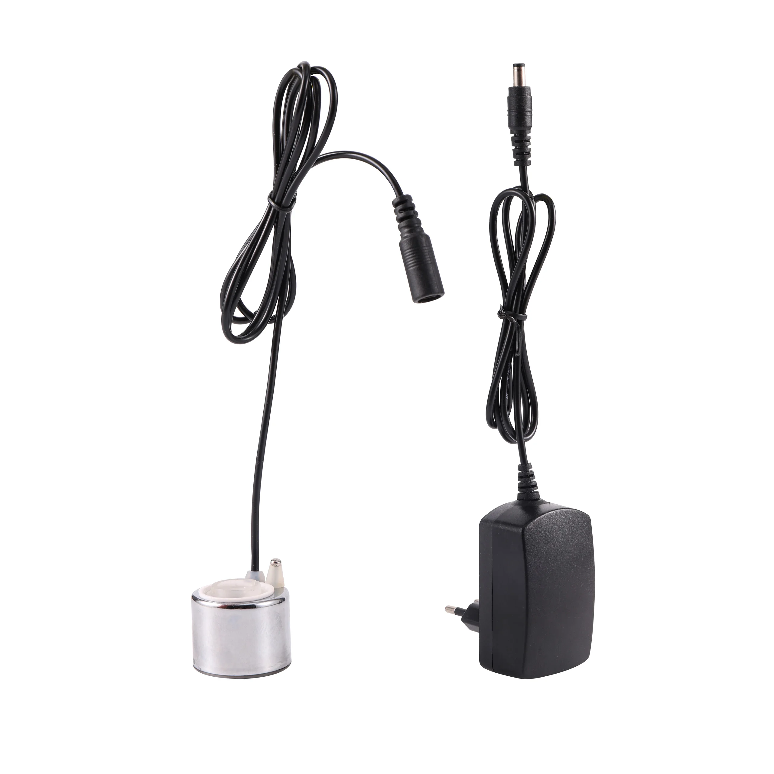 Mini humidificador ultrasónico para acuario, nebulizador de paisajismo de rocalla interior, fuente de agua, atomizador de estanque, 24V/1A, CC - imagen 5