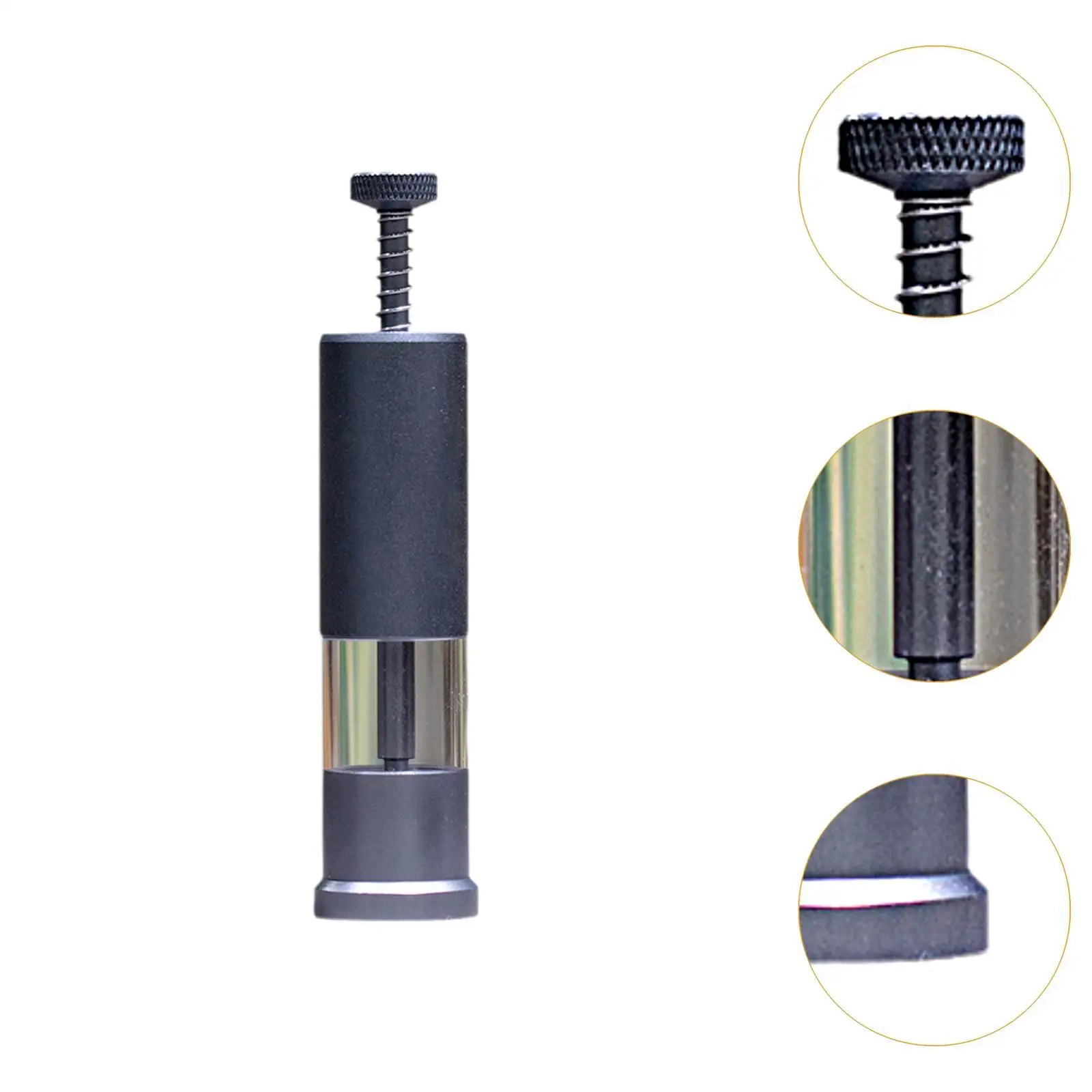 Fish Feeder Pressure Easy to Install Aluminum Alloy Clear Quantitative Feeder Aquarium Feeding Tube for Crystal