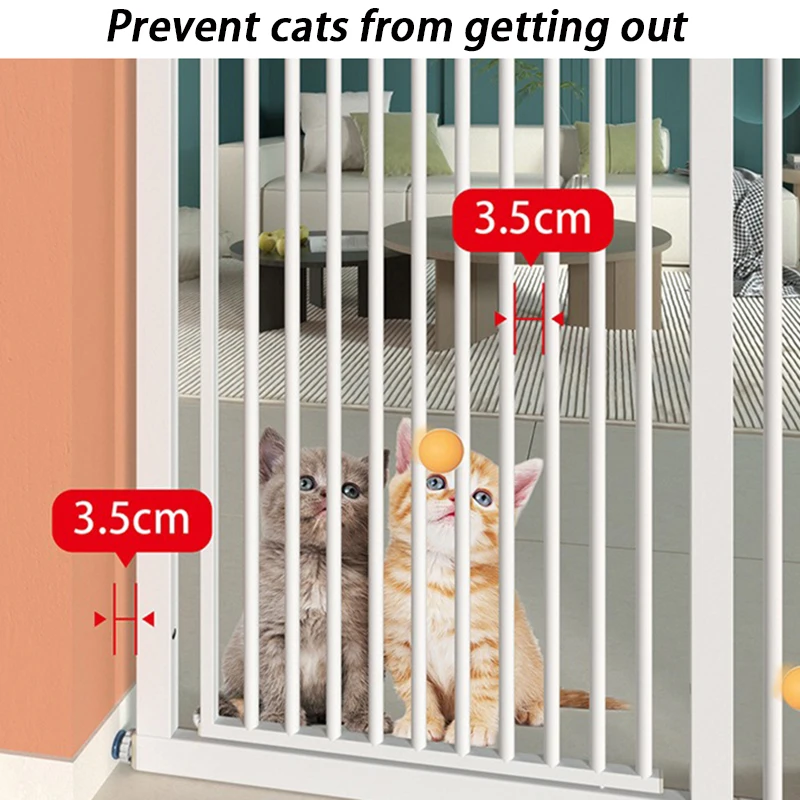 Puerta de interior para gatos de 130CM de alto, puerta de valla, aislamiento, puertas antigolpes para gatos, productos de suministros para mascotas y gatitos para el hogar - imagen 3