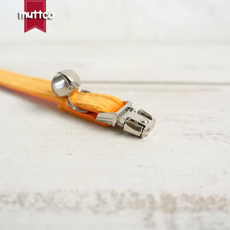 MUTTCO-collares de gato con grabado al por menor, diseño personalizado, collar hecho a mano el naranja, 2 tamaños, UCC147 - imagen 4