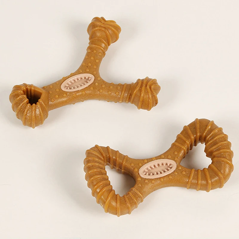 Juguetes para masticar al azar para perros, palo de limpieza de dientes molares, interesante, lindo, forma de hueso, mordedura duradera, cachorro, juguete interactivo, suministros para mascotas, 1pc - imagen 5