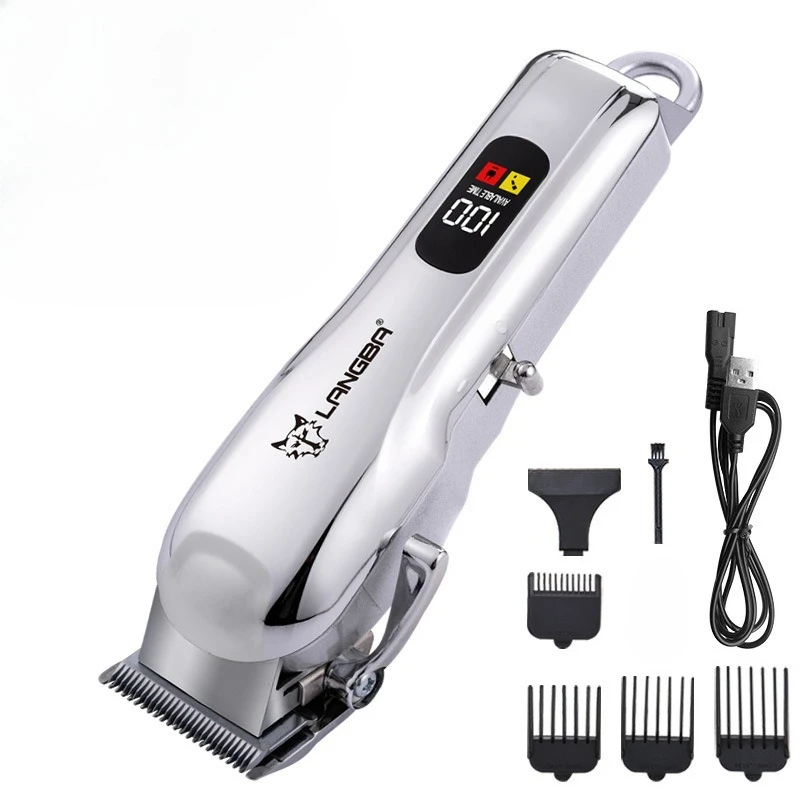 Cortadora de pelo eléctrica recargable para gatos y perros – Con LCD