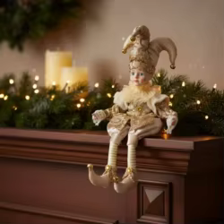 Muñeco payaso sentado para gatos y perros – Decoración navideña