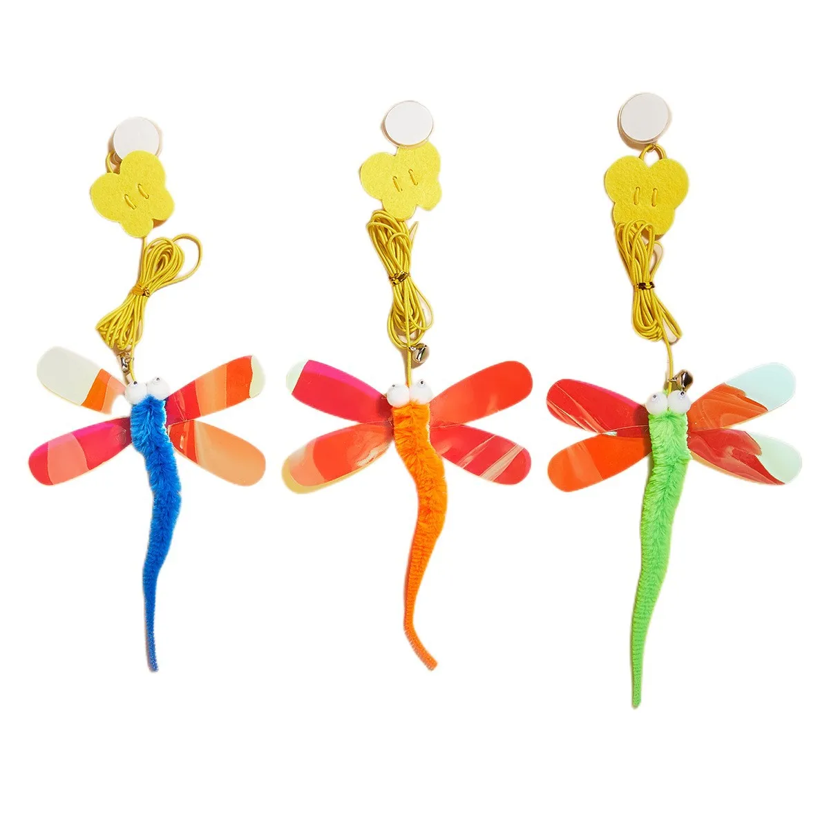 Juguete colgante para gato, puerta colgante, cuerda elástica, palo para gato, suministros para mascotas de plumas para gatos y perros - imagen 4