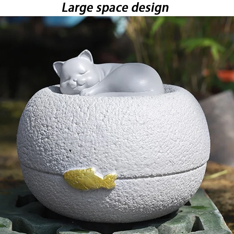 Urna creativa de resina para mascotas, tarro conmemorativo sellado para cenizas, urna para perros y gatos, urnas de recuerdo de cremación funeraria para perros aprobados, caja grande para cenizas - imagen 3