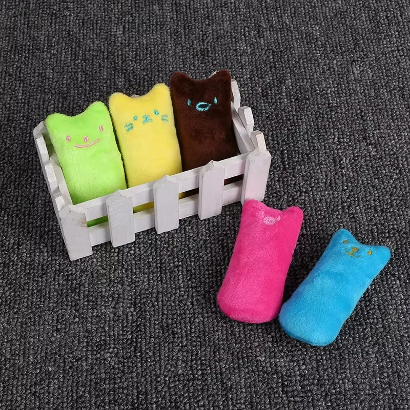 Juguetes de hierba gatera para moler dientes, divertido juguete interactivo de peluche para gatos, gatito para mascotas, juguete Vocal para masticar, garras, mordedura del pulgar, menta para gatos - imagen 2