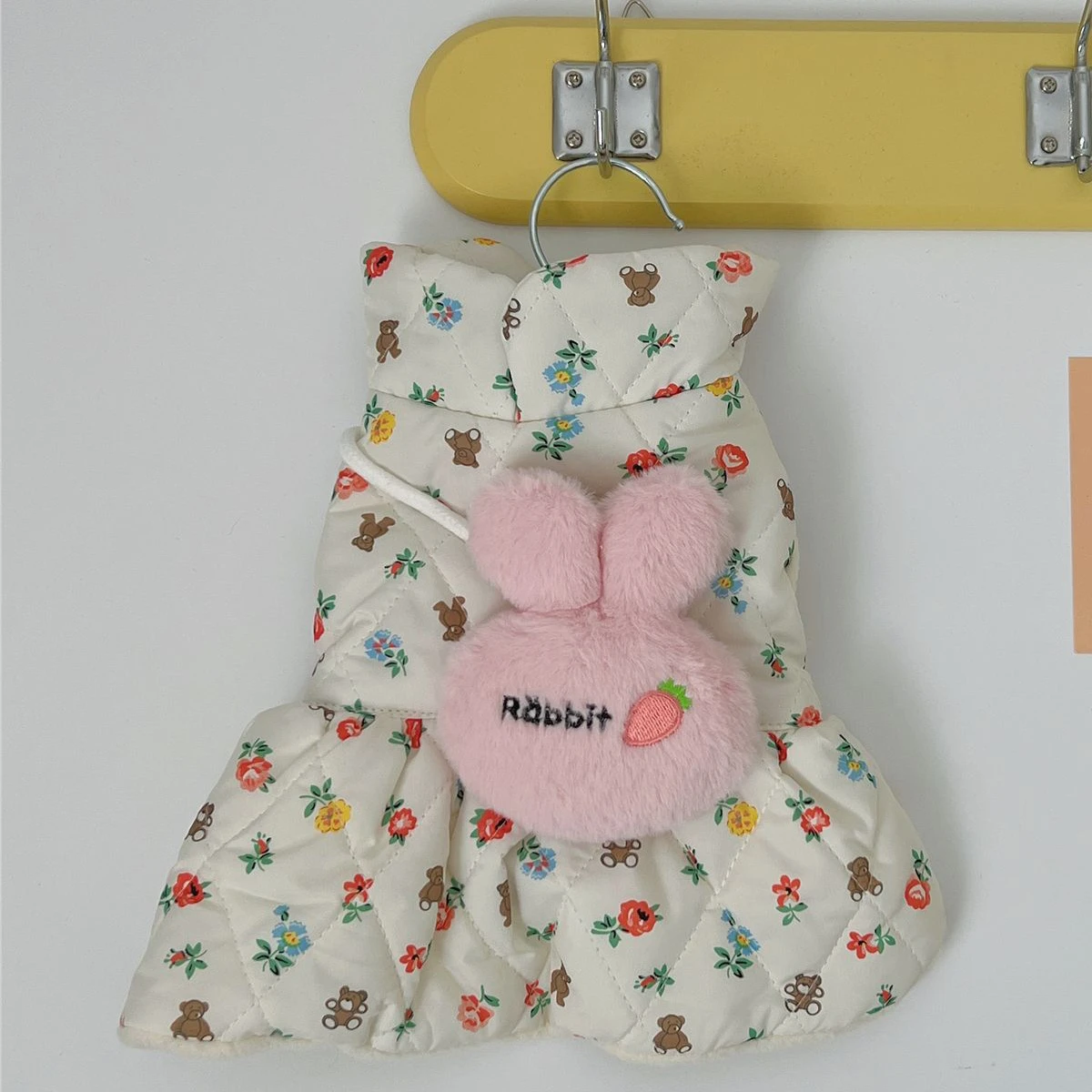 Vestido de otoño e invierno para perros, bonito conejo, osos de peluche para mascotas, VIP, gato Pomerania, Schnauzer, perro pequeño, ropa maltés, falda - imagen 4