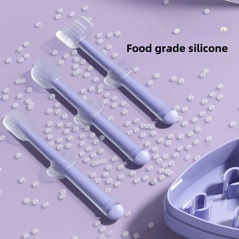 Juego de cepillo de dientes y pasta de dientes de silicona para mascotas, limpieza de dientes para gatos y perros, limpieza bucal, productos para mascotas, suministros - imagen 2