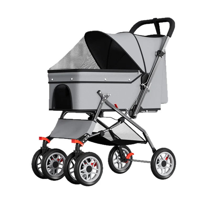 Carrito de paseo ligero y plegable para perros y gatos - imagen 4