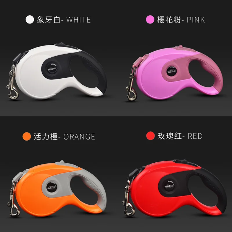 Correa retráctil automática para perros, suministros para mascotas, Tractor reflectante para caminar, 3/5/8 metros - imagen 4