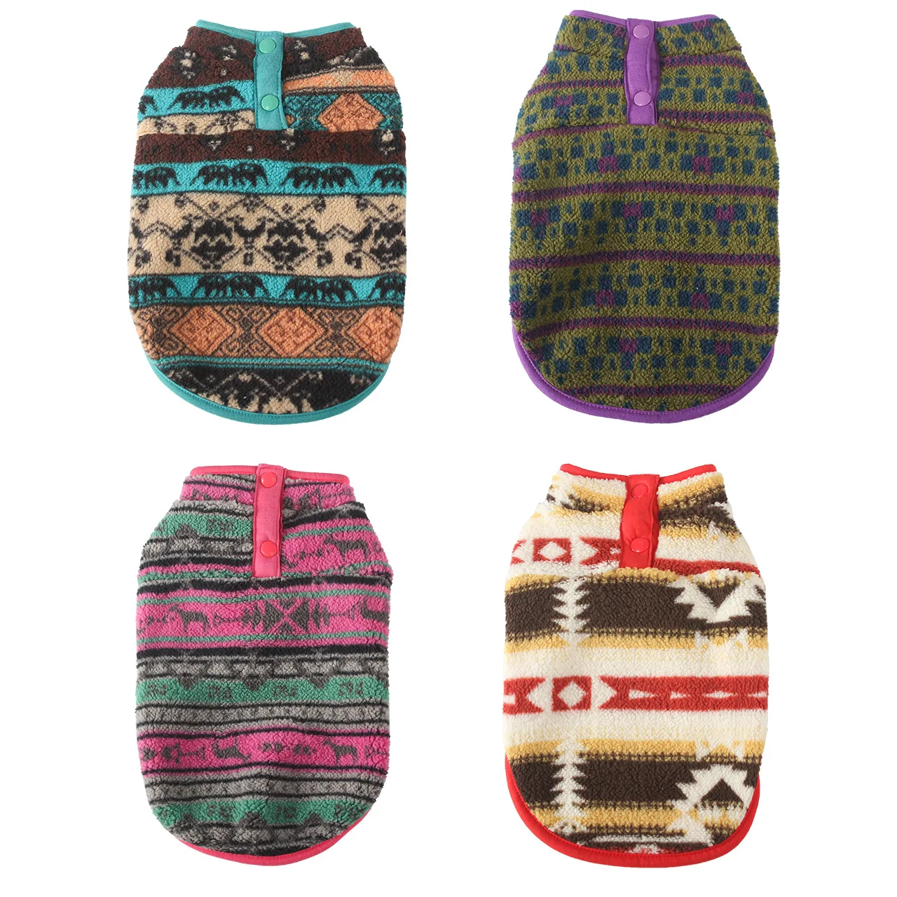 Nuevo chaleco de invierno para perros: abrigo forrado de forro polar reversible resistente, cierre frontal Snapon para un máximo calor