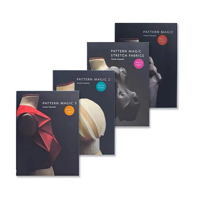 Juego de libros mágicos con patrón de Tomoko, libro de enseñanza de diseño de corte de ropa, telas elásticas, volumen 1-4, 4 libros - imagen 2