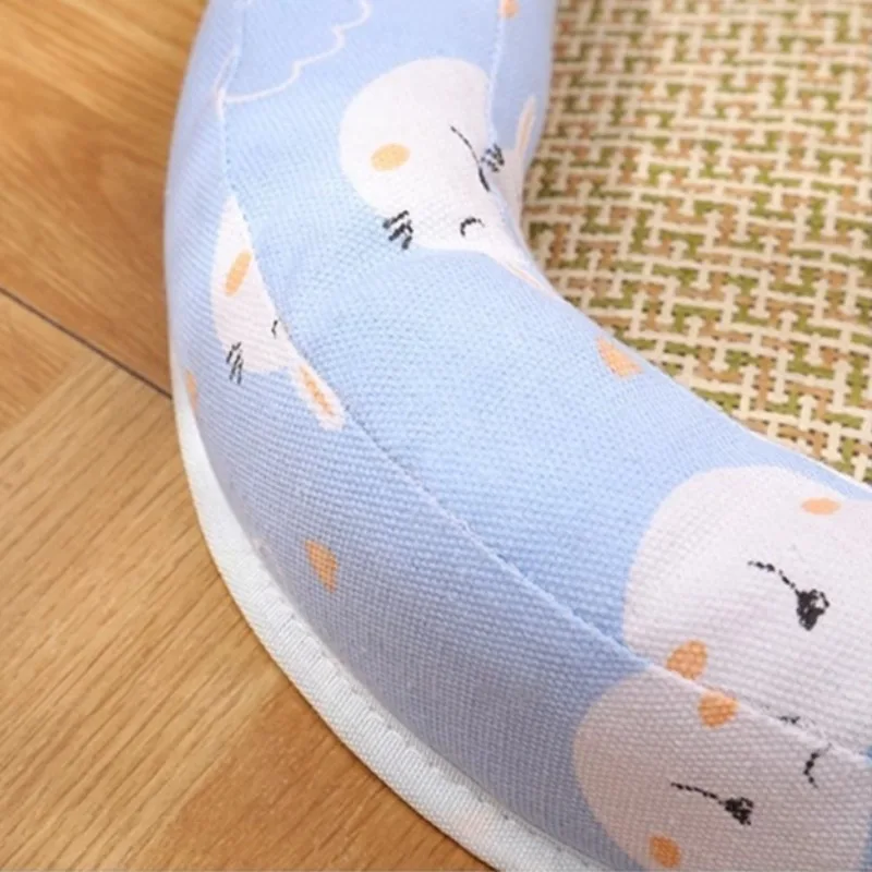 Estera para dormir de verano para mascotas, almohadilla refrescante transpirable, suministros de disipación de calor para gatos, esteras de cama tejidas de mimbre para cachorros y gatitos - imagen 2