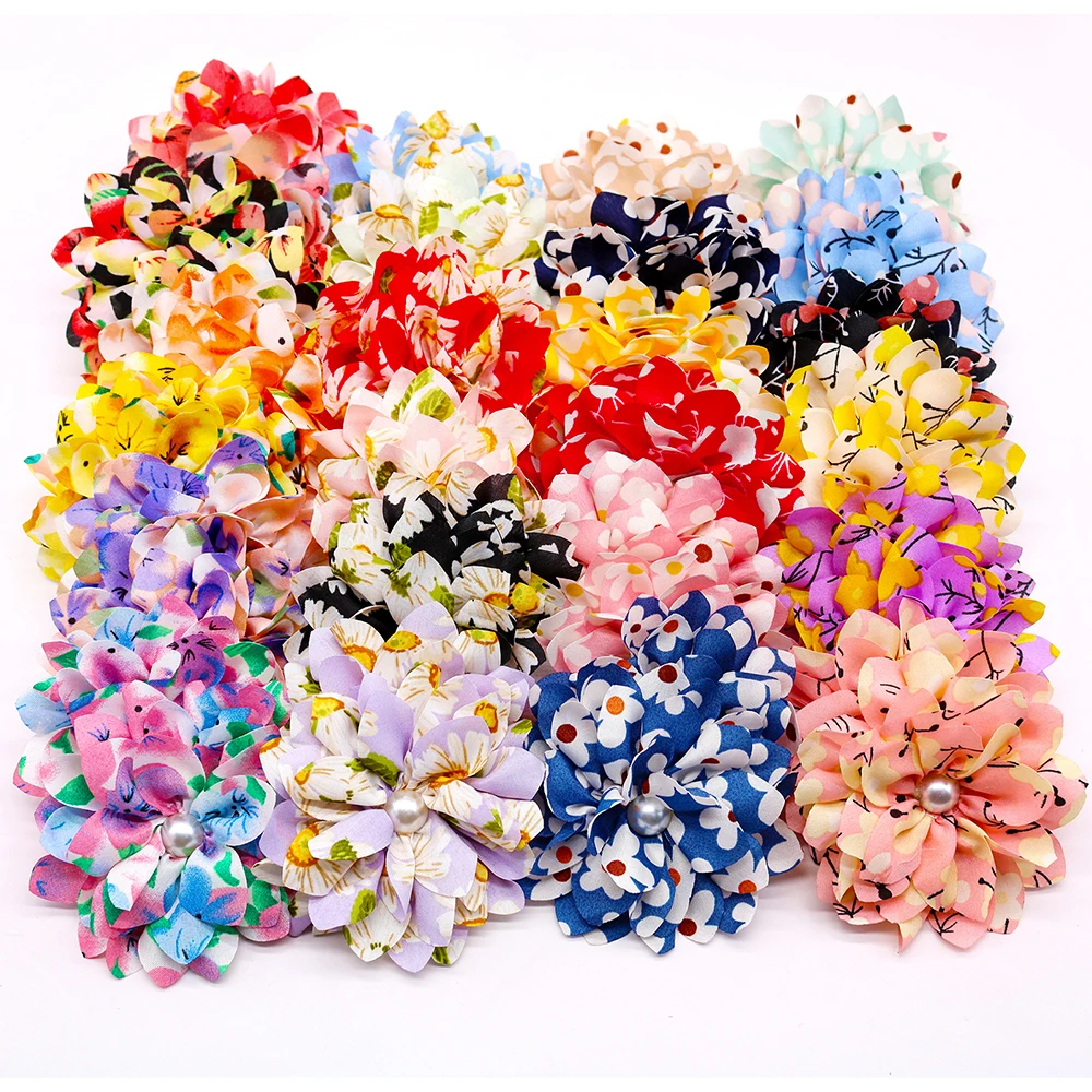 Collar de flores grandes 50px para perro, accesorios para Collar de pajarita para perros pequeños y grandes - imagen 5