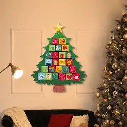 Calendario de Adviento 24 días – Decoración navideña para pintu00e1 con hijos