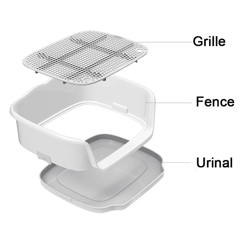 Inodoro portátil para perros y gatos, almohadilla de plástico de doble capa para entrenamiento, inodoro para cachorros, inodoro para mascotas pequeñas, autolimpieza - imagen 4