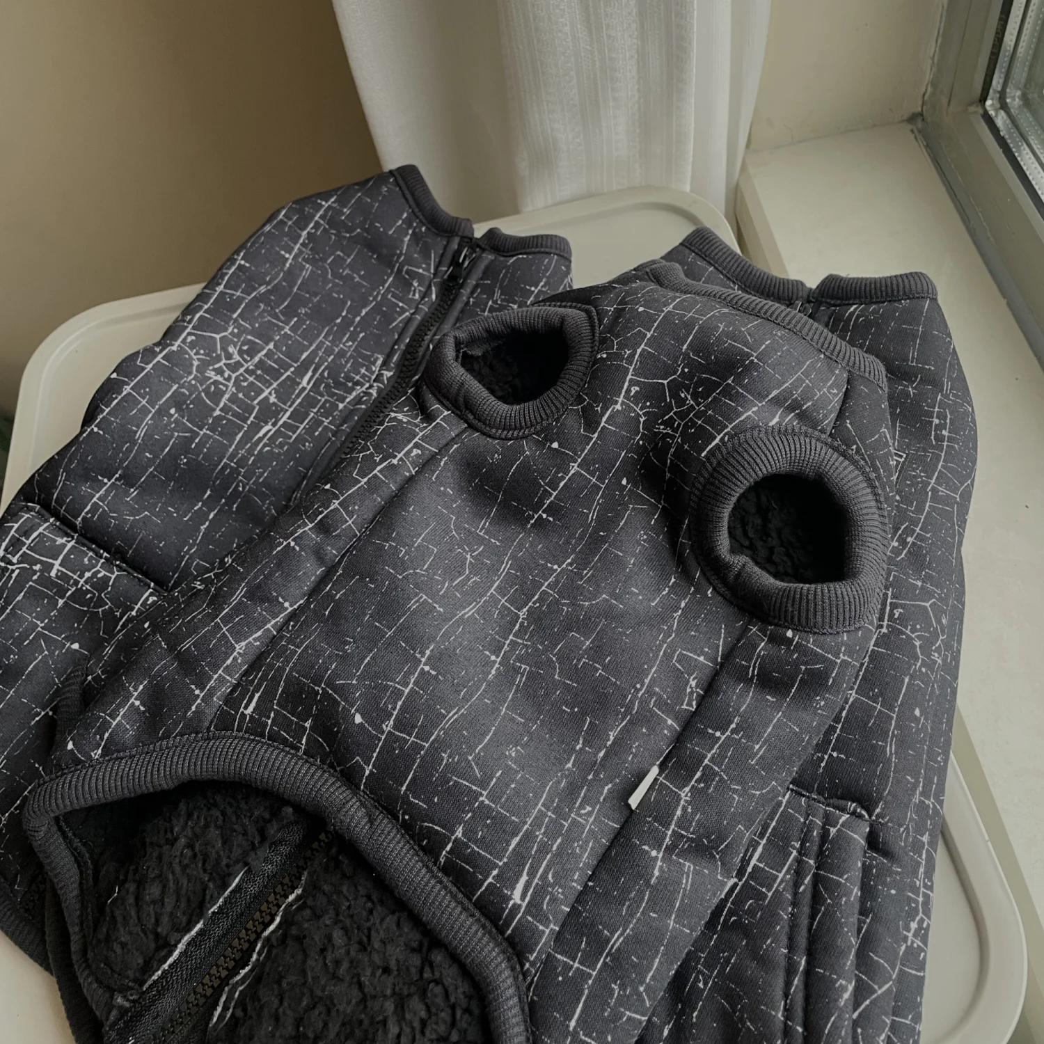 Suéter gris de lana suave para gato esfinge, chaqueta cárdigan de invierno para gatitos, chaleco cálido de manga corta, abrigo a prueba de viento Devon Rex - imagen 5