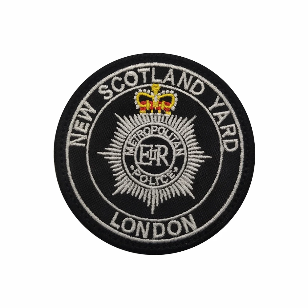 Parches de bordado de insignia, círculo bordado, insignia de brazalete, adorno, águila Sukll, táctica militar - imagen 2