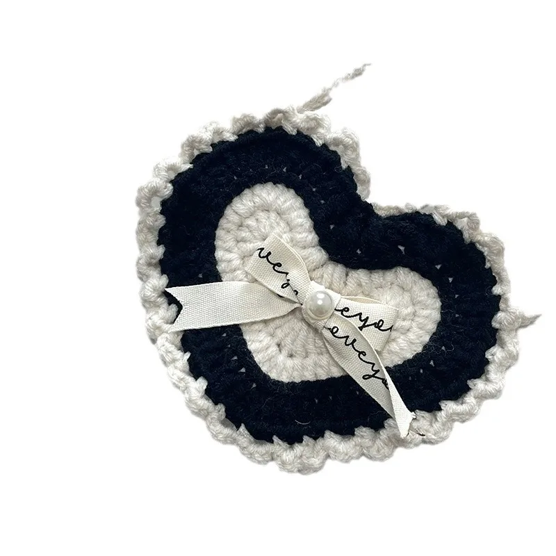 Collar de punto para mascotas, Collar de punto en forma de corazón, lazo INS para gato, decoración bonita, accesorios para perros pequeños, accesorios para cachorros - imagen 5