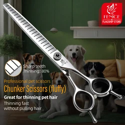 Tijeras de aseo para perros – Dientes anchos para texturizar profesional