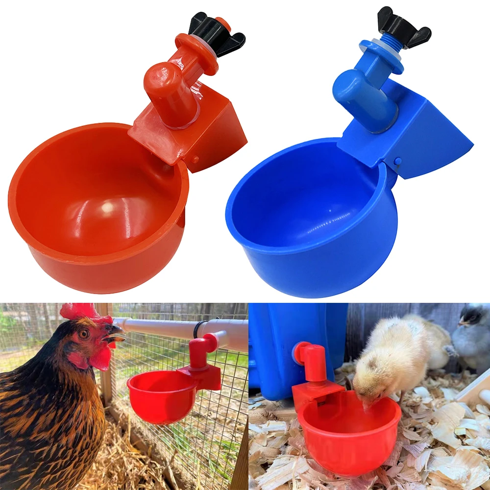 Bebedero automático para aves de corral, tazón para pollo, pájaro, tazas de agua, máquina para beber de pato, cuencos colgantes, dispensador de agua