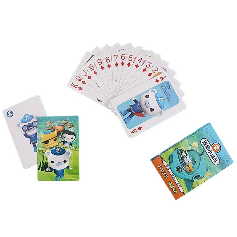 Octonautas originales de dibujos animados de póker, edición infantil, rompecabezas, juguete de cartas, tarjeta bonita creativa, regalos de juego de mesa para niños - imagen 4