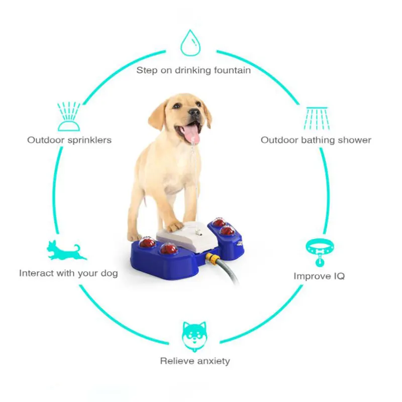 Fuente automática para perros, alimentador de agua para mascotas, fuente para beber al aire libre, máquina de baño en aerosol, dispensador de bebidas, suministros para perros - imagen 3