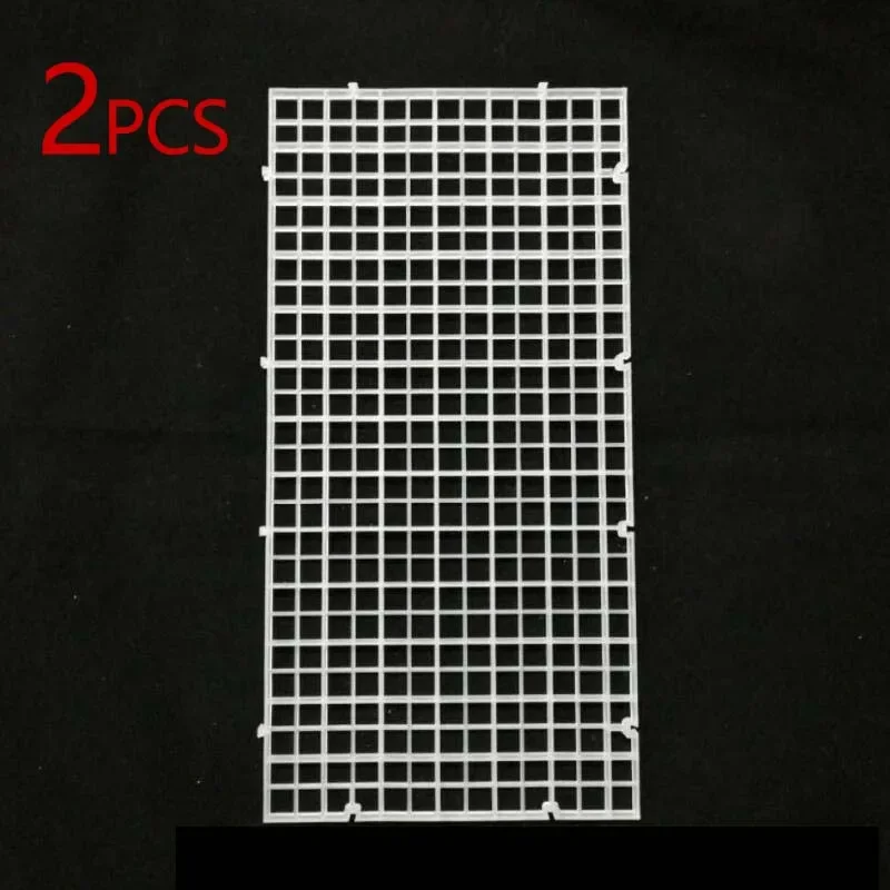 2pcs White Grid