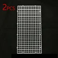 2pcs White Grid