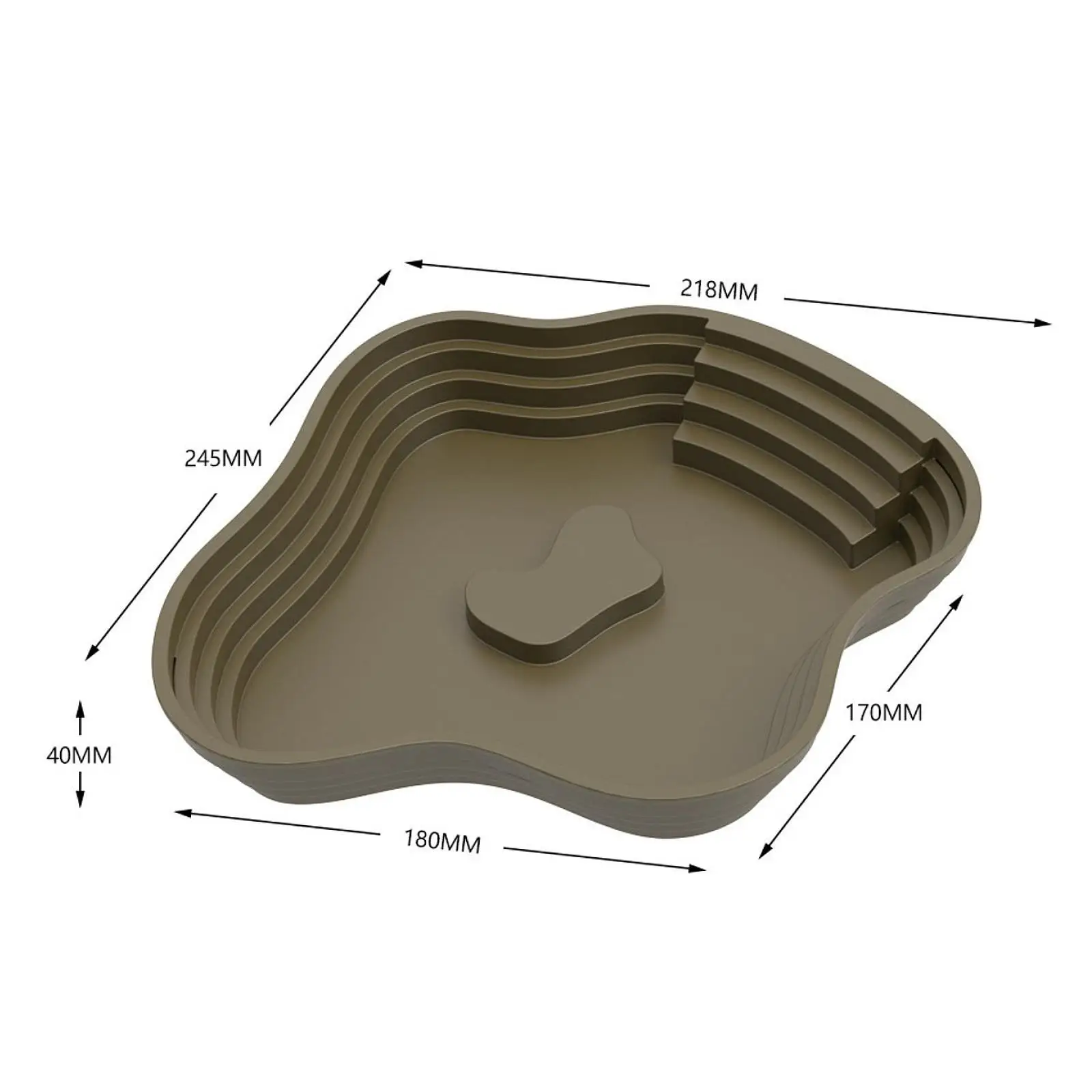 Reptile Bathing Pool Reptile Feeding Dish with Ramp Tortoise Feeder Lizards Habitat for Hamster Tortoise Bearded Snake